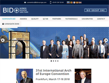 Tablet Screenshot of bid-europe.com